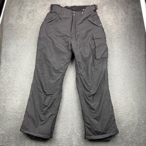 Polar Edge Silver Series Mens Ski Snowboard Pants Black Water Wind Proof L